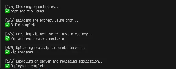 Testing custom deployment script